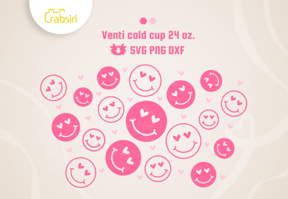 Download Smile Love 24oz Cold Cup No Hole. - Cold Collection
