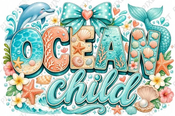 Download Ocean Child Mermaid Sublimation PNG - Sublimation png Collection