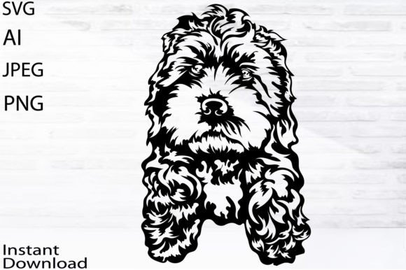 Download Golden Doodle Dog Svg/Png/Jpg/Ai/Vector - Doodle dog svg Collection