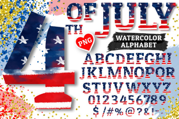 Download 4th of July Alphabet Sublimation PNG - Sublimation png Collection